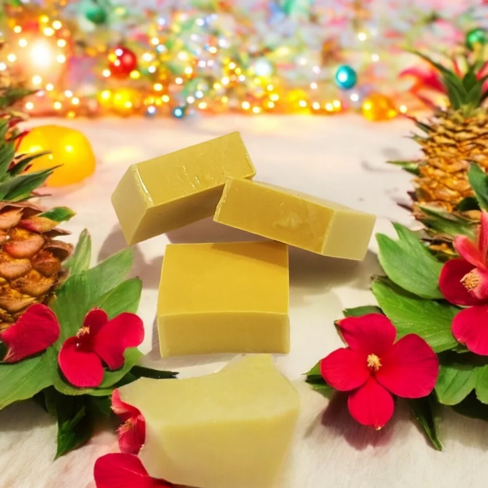 Pineapple Hibiscus GOAT MILK SOAP 1 Bar_6